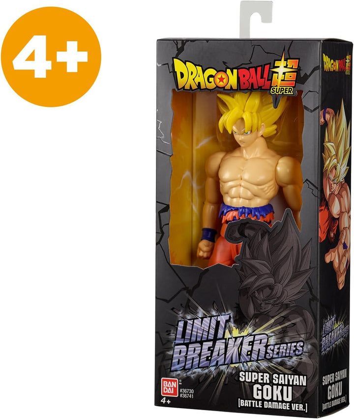 BANDAI Dragon Ball – Riesenfigur Limit Breaker – Super Saiyan Goku (Battle Damaged Ver.) – 36741 Gok