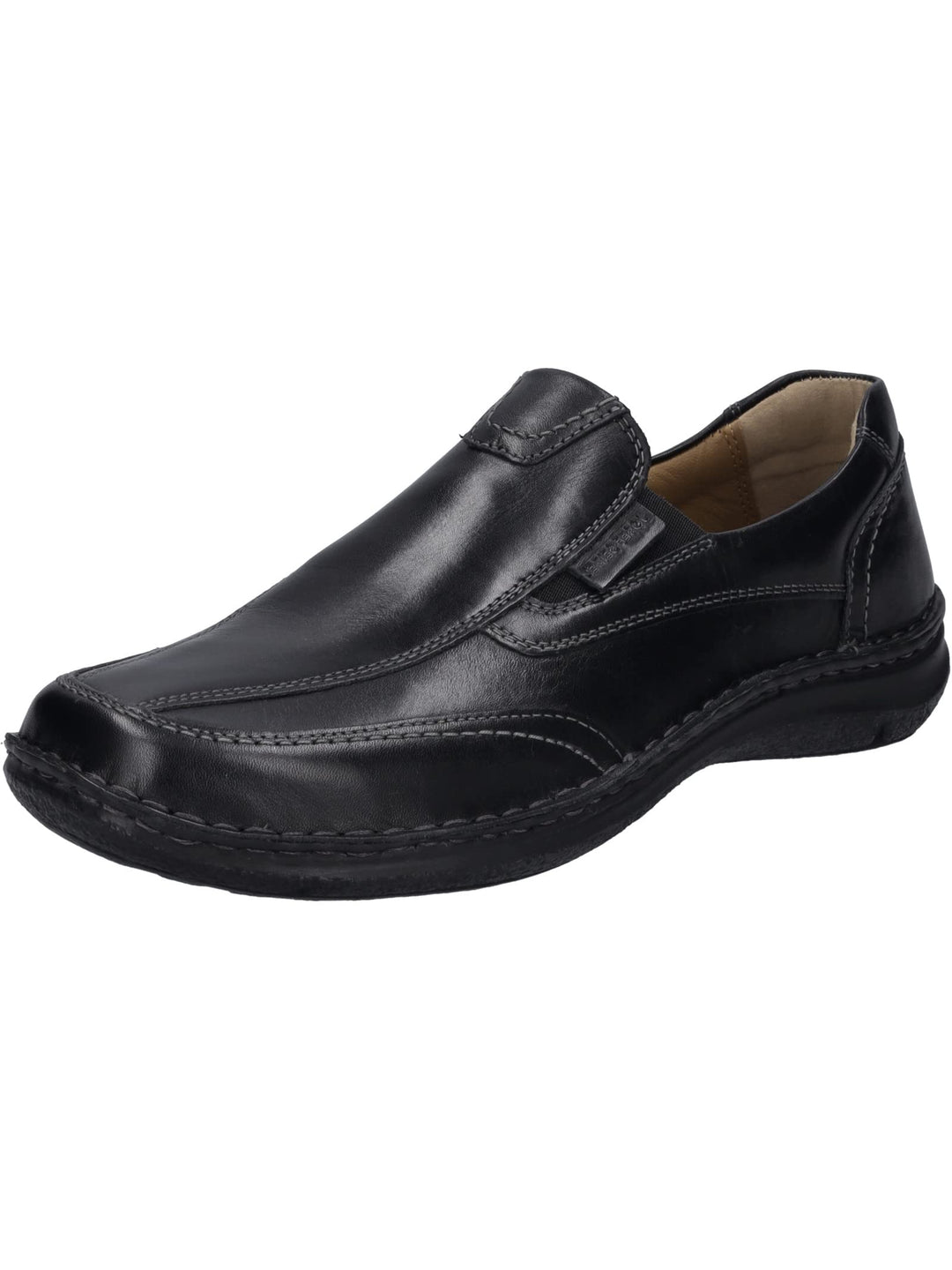 Josef Seibel Herren Slipper Anvers 67,Weite K (Extra weit),Wechselfussbett 39 EU Weit Schwarz, 39 EU