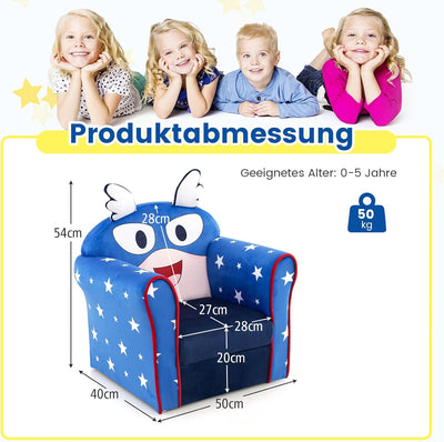 COSTWAY Kindersessel Kindersofa Kindercouch Babysessel für Mädchen und Jungen Kindermöbel Kinder Ses