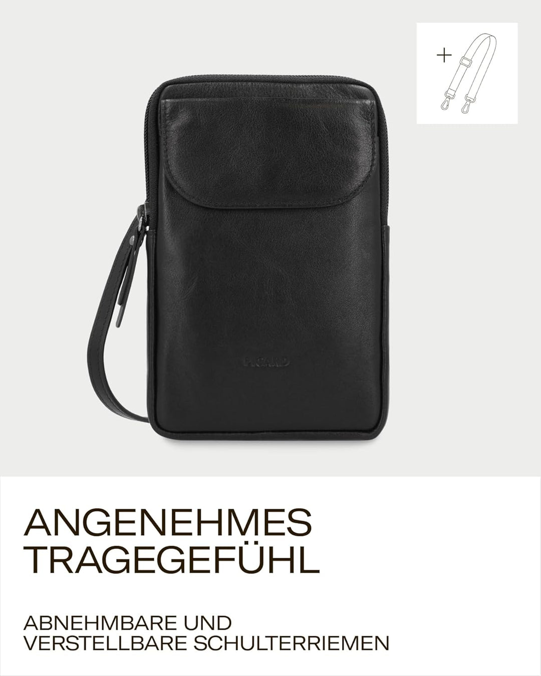 Picard Damen Handytasche NOEL aus Echtleder Mittel | mit Reissverschluss | Handytasche | Alltag, Aus