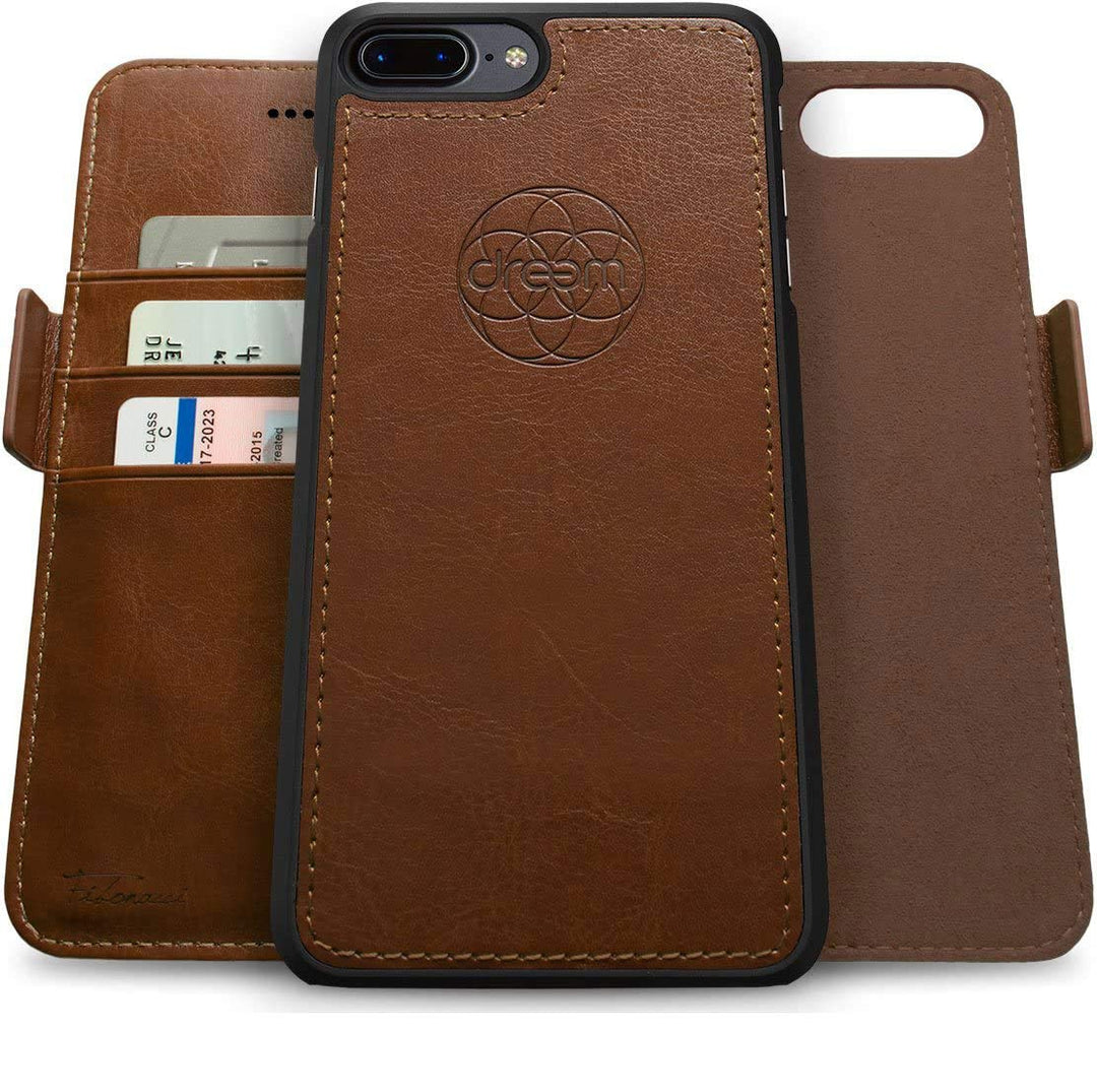 Dreem Fibonacci 2in1 Handyhülle Flipcase für iPhone 7/8 Plus | Magnetisches iPhone Case | TPU Etui L