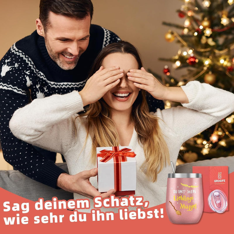 Grogife Harry Geschenke für Sie Freundin Frauen, Lustige Potter Adventskalender Geschenk, Weihnachts
