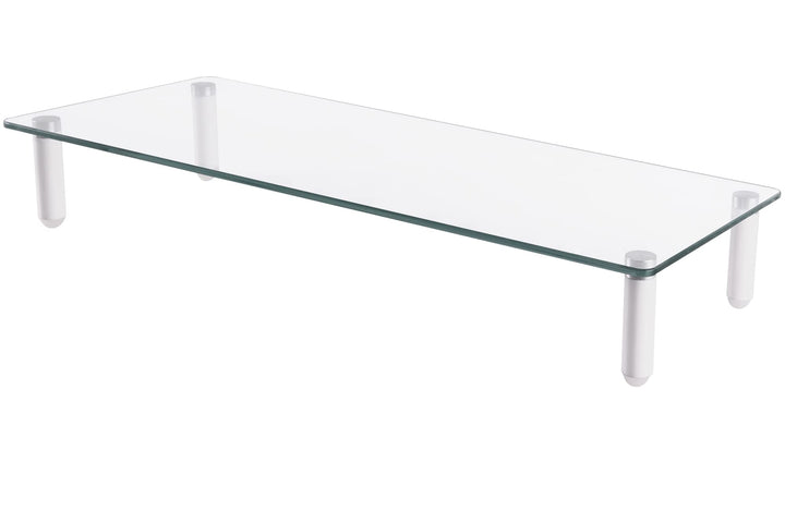 DIGITUS Universal Monitor-Erhöhung aus Glas - Bildschirm-Ständer - Traglast 20 kg - Rutschhemmend -