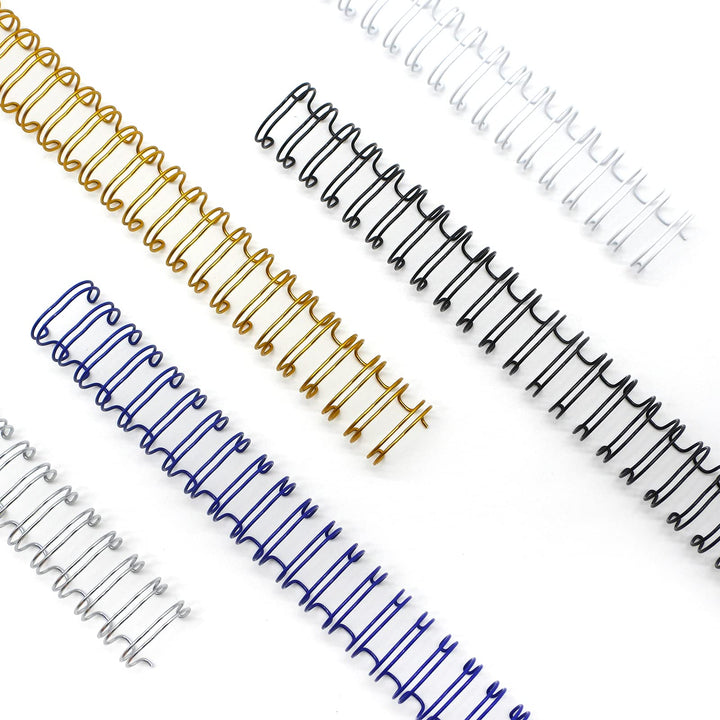 RAYSON Drahtbinderücken, 90 Blatt, 3:1 Teilung, 14,3 mm, 34 Schlaufen, A4, Mehrfarbig, 100 Stück 14,
