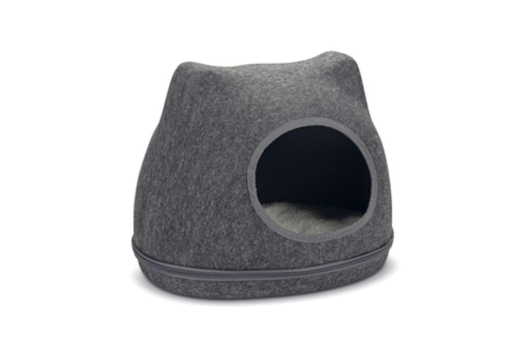 Katzenhöhle Yupik Filz L: 40 cm B: 33.5 cm H: 35.5 cm grau
