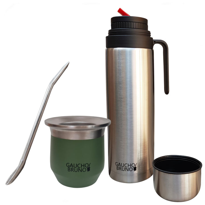 Thermo-Mate aus Edelstahl zum Yerba Mate | Leicht zu reinigen | Hält die Temperatur des Getränks auf