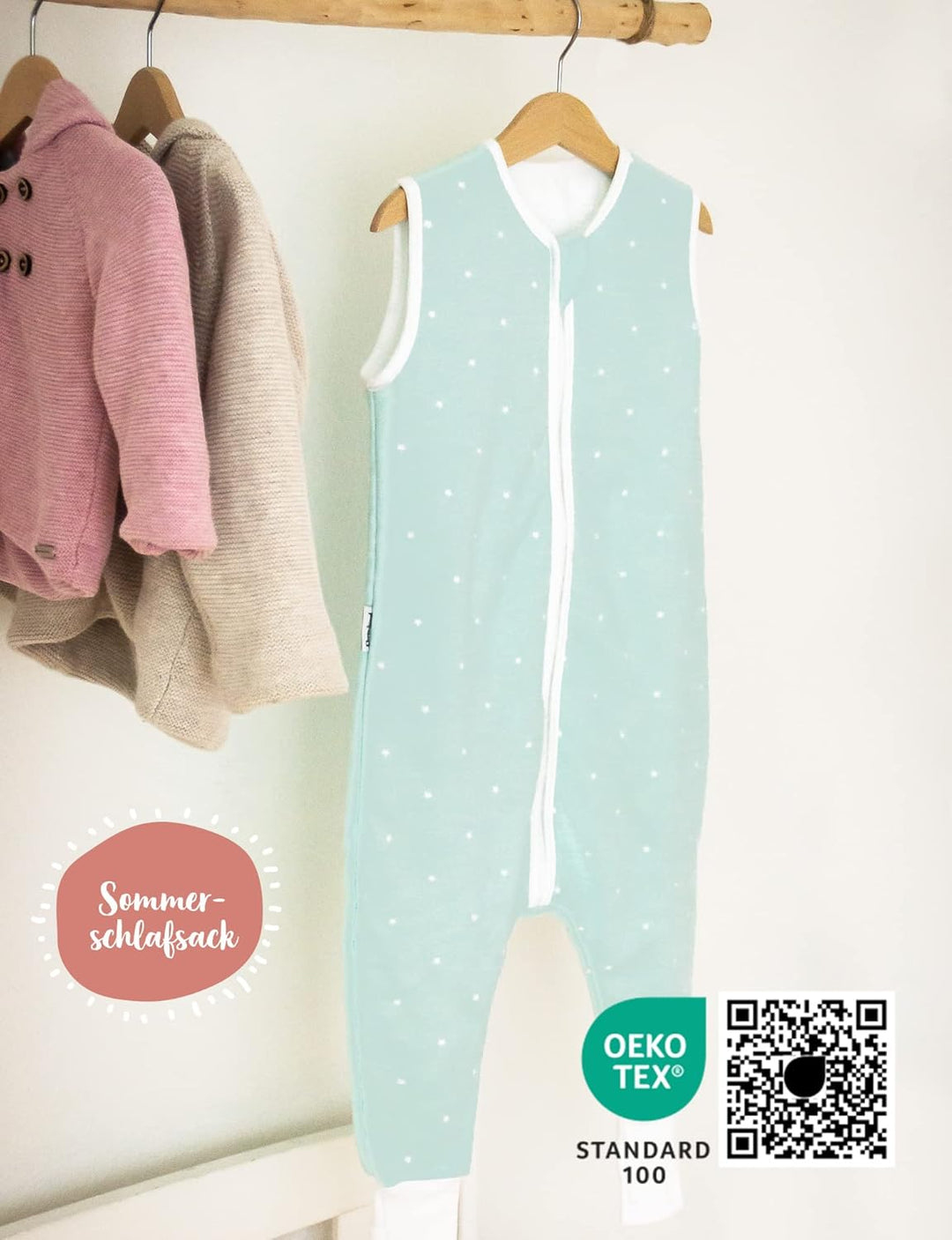 Ehrenkind® Baby Sommerschlafsack mit Beinen | Bio-Baumwolle | Sommer Schlafsack verschiedene Grössen