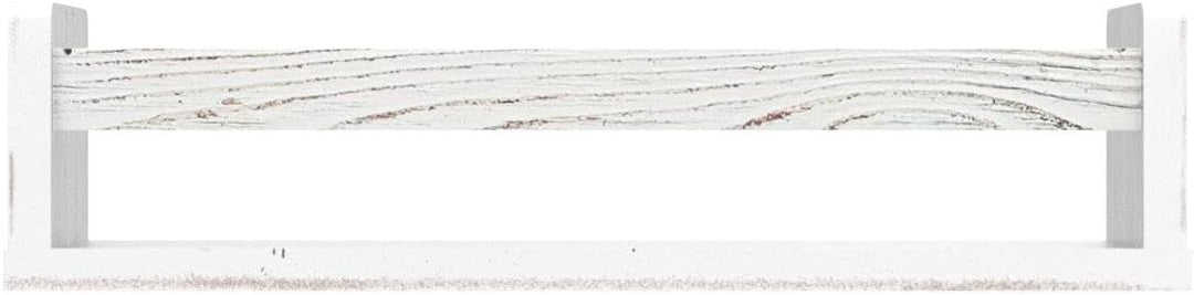 NATURE SUPPLIES Set 3 Rustikal Weiss Massivholz-Wandregale - Kinderzimmer - Ideal für Bücher und Spi