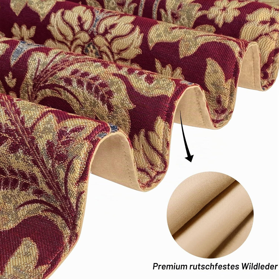TOPLUXE Tischläufer mit Quasten, Jacquard Tischdecke für Esstisch Urlaub Party Wohnzimmer Dekoration