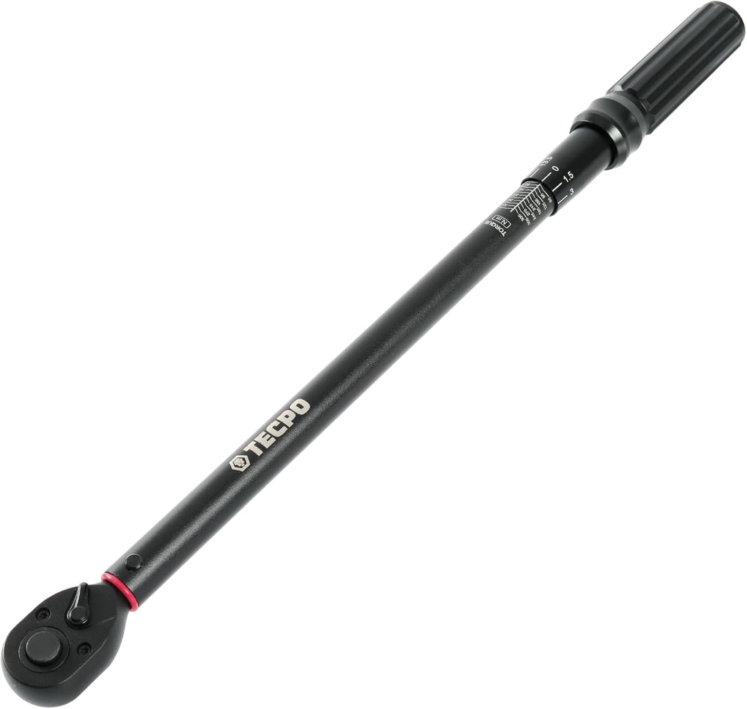 TECPO Drehmomentschlüssel Set 1/2" Zoll, 50-350 Nm, 72 Zähne Mechanik, kalibriert, hohe Präzision vo