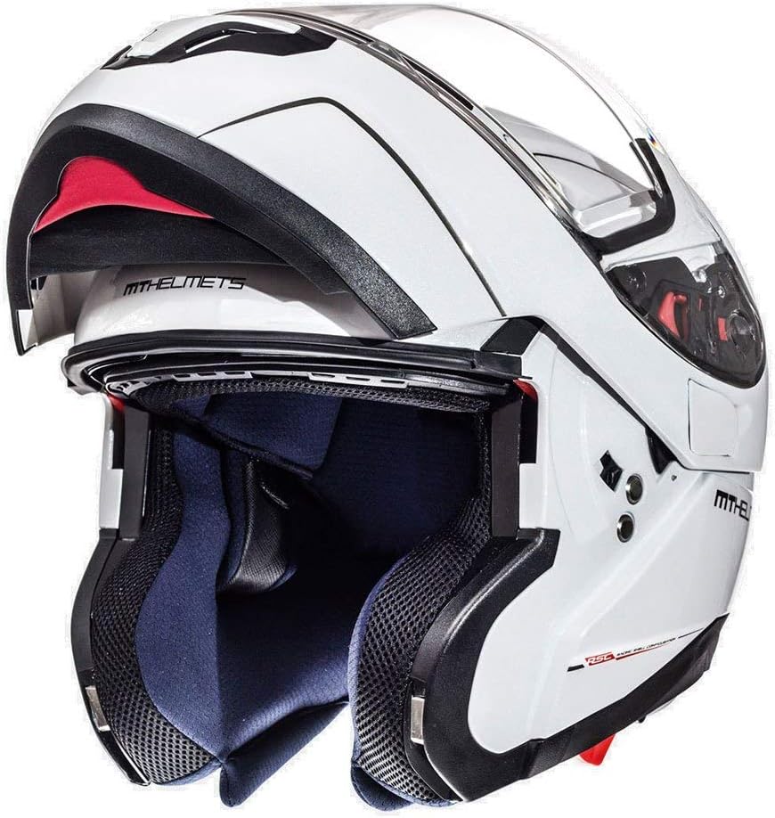 MT HELMETS ATOM SV SOLID GLOSS PEARL WHITE 2XL