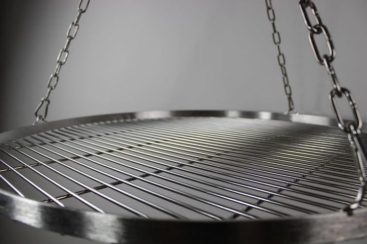 70cm Edelstahl Grillrost mit Kette Ø4, Schwenkgrill, Grillrost mit Kette, BBQ Grillrost, Camping Gri