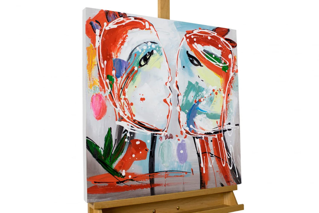KunstLoft Leinwandbild | 100% HANDGEMALT | 60x60cm | Gemälde &