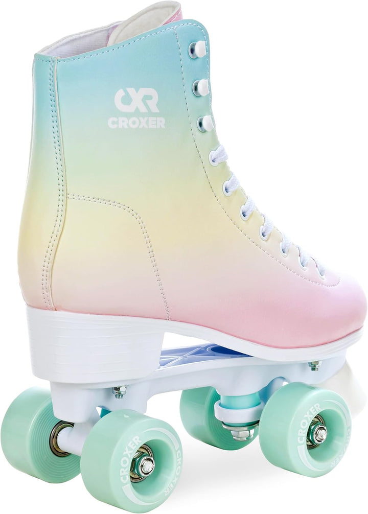 Croxer Rollschuhe Roller Skates Alessa - SAS - Shock Absorbing System - Kugellager Abec7 - Retro Des