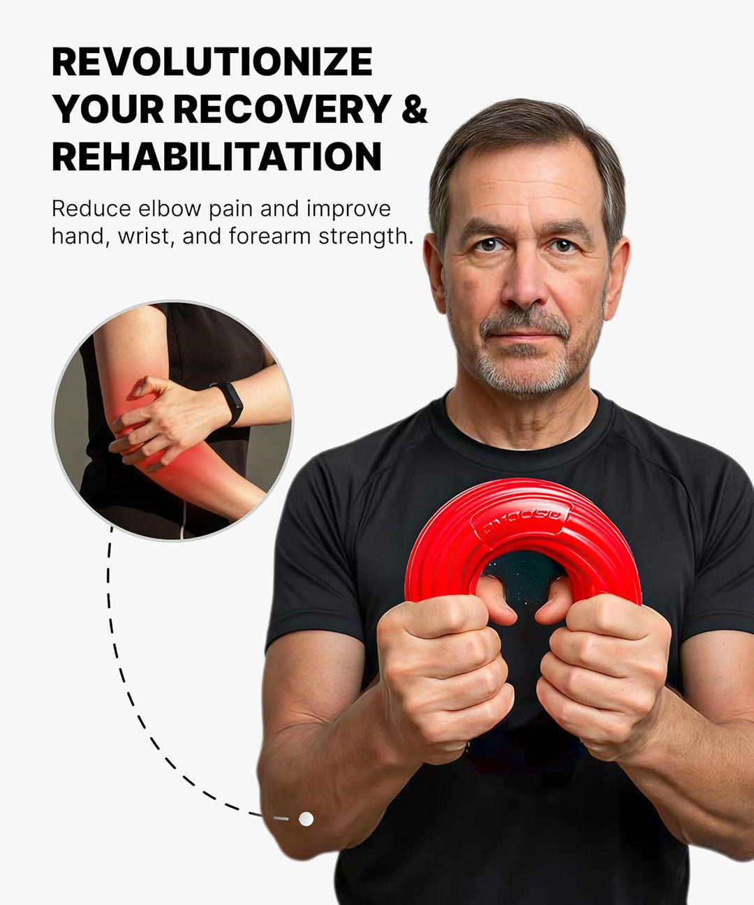DMoose Flex Resistance Bar für Physiotherapie – Rutschfestes Geruchloses TPE-Material – Übungsstange
