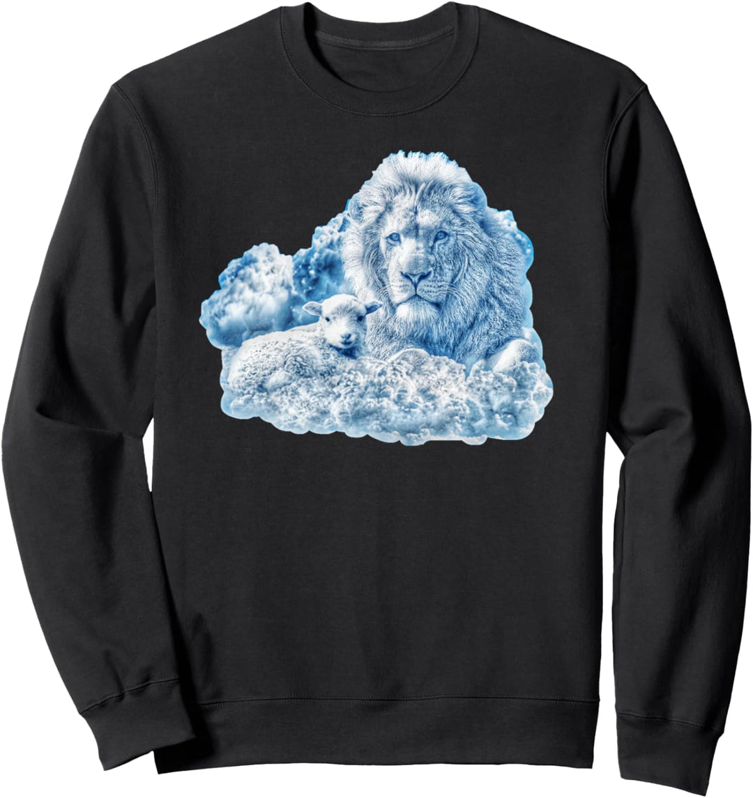 Jesus ist die Antwort Löwe und das Lamm Gottes Offenbarung. Sweatshirt
