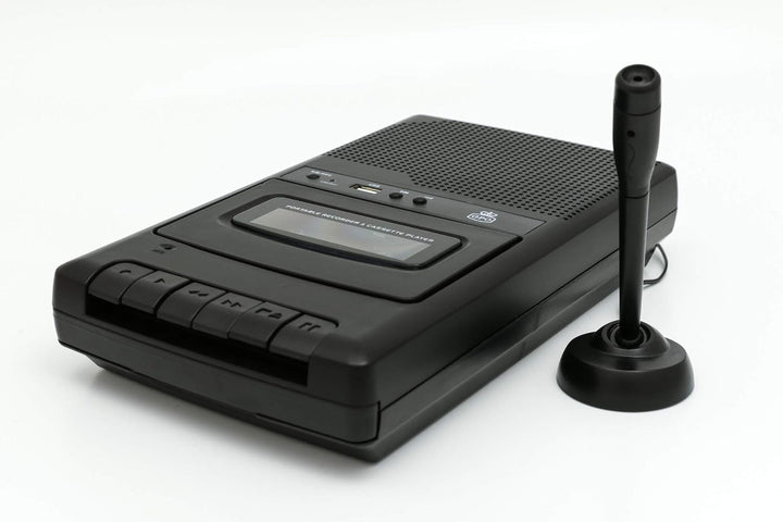 GPO CRS132B Kassettenrekorder mit externem Mikrofon und