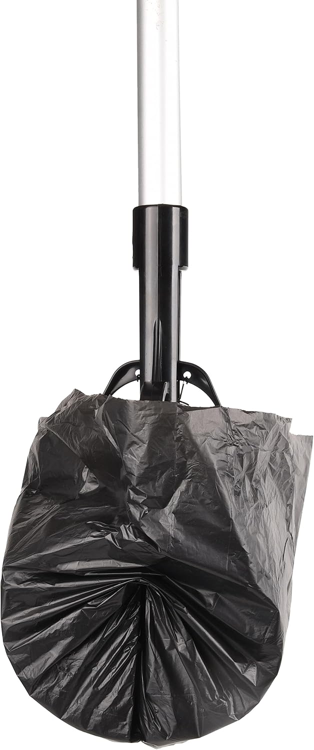 Flamingo Kotschaufel Piper – Grau & Schwarz – 70,5 cm XXL Länge | Hygienische Hundekotentsorgung ohn