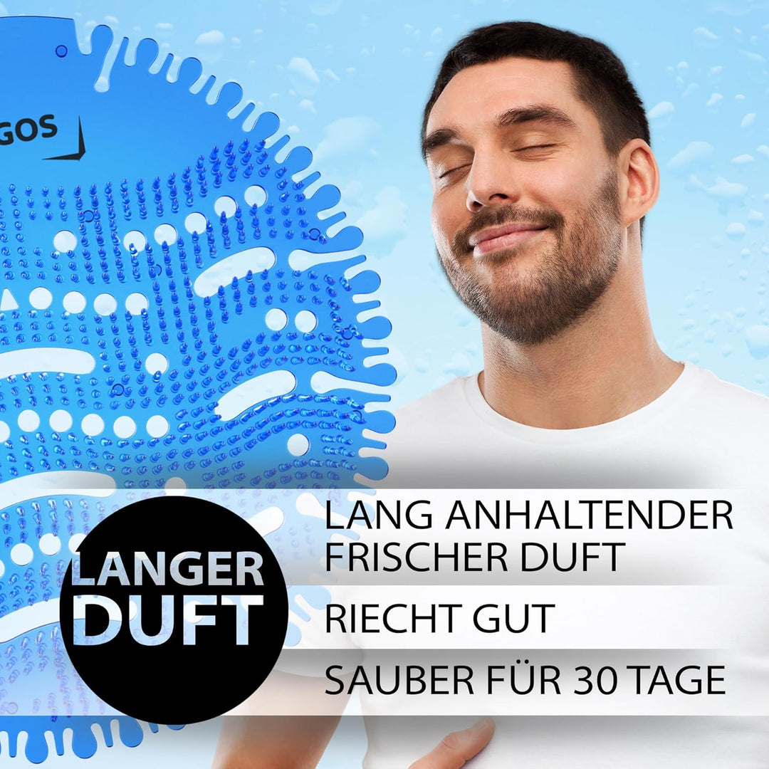 (12er-Pack) Spargos Urinalsieb mit Duft Urinal Stein, Spritzschutz Geruchsschutz für Toiletten in St