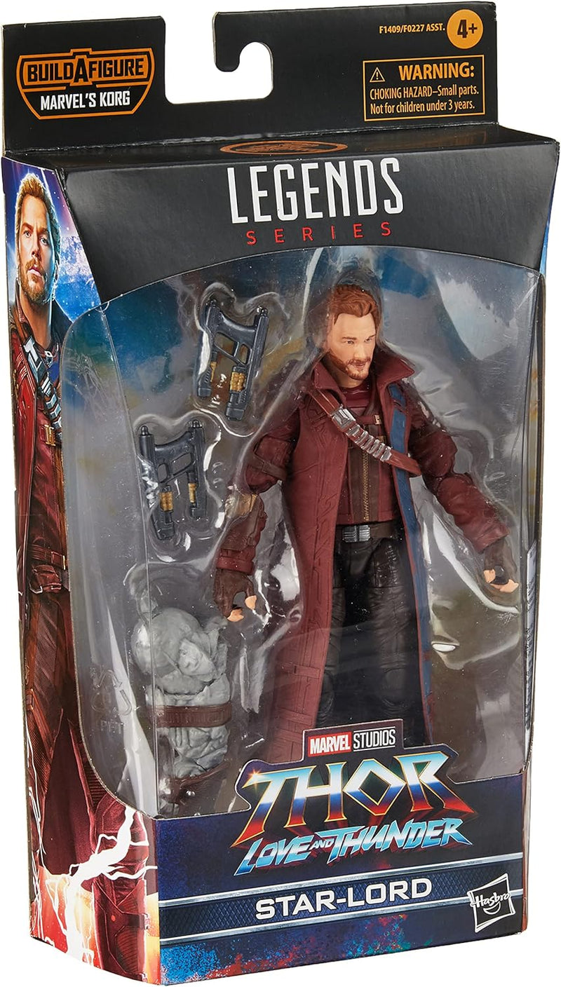 Hasbro Marvel Legends Thor: Love and Thunder 15 cm grosse Star-Lord Action-Figur, 2 Accessoires, 1 B