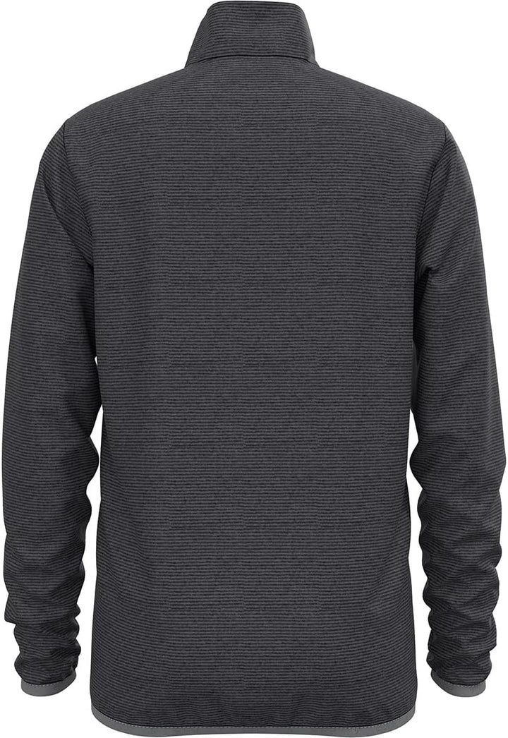 Odlo Unisex Kinder Roy Stripe_542359 Mid Layer mit Reissverschluss 104 Shale Grey - Black Stripes, 1