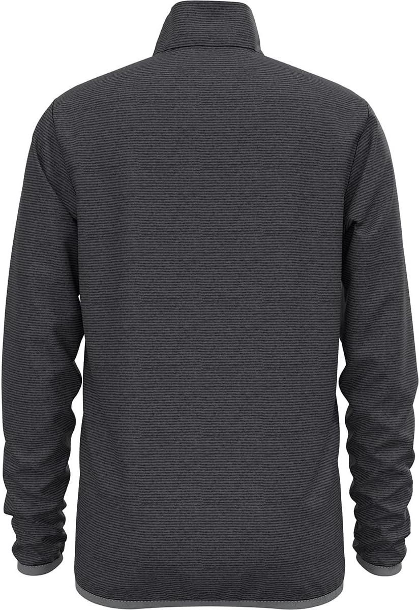 Odlo Unisex Kinder Roy Stripe_542359 Mid Layer mit Reissverschluss 128 Shale Grey - Black Stripes, 1