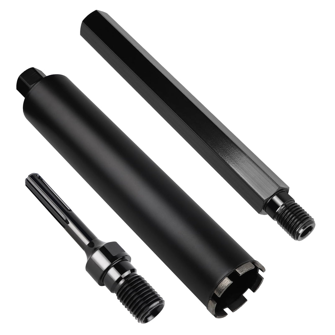 CPROSP 1¼" UNC ⌀110mm Diamantbohrkrone mit Kernbohrer Verlängerung 400mm und SDS MAX Adapter, Kernbo