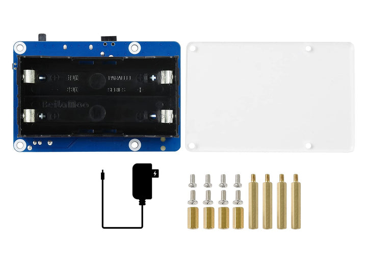 Waveshare UPS Hat (B) for Raspberry Pi 5V Uninterruptible Power Supply 5A High Current with Pogo Pin