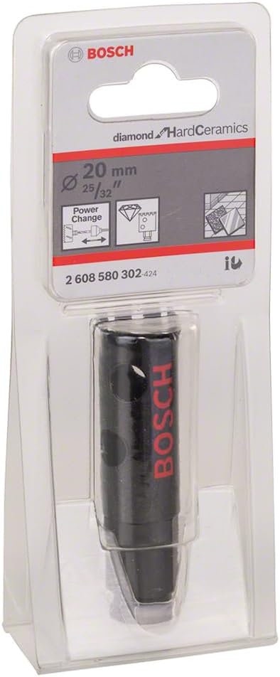 Bosch Professional 1x Diamant-Lochsäge Diamond for Hard Ceramics (für Fliesen, Stein, Ø 20 mm, Zubeh