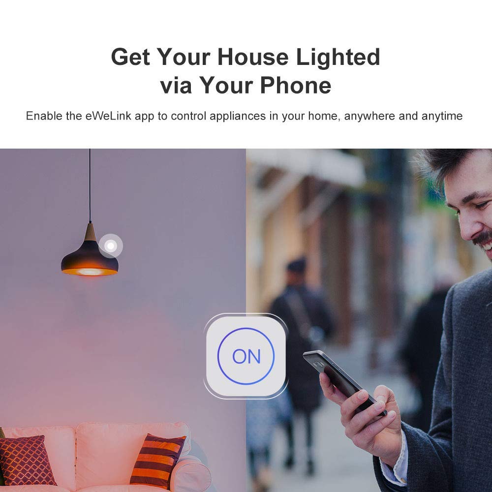 Mini Fai-da-te Smart Switch Kleingehäuse, WiFi-Fernbedienung, Schalter für den Aussenbereich, funkti