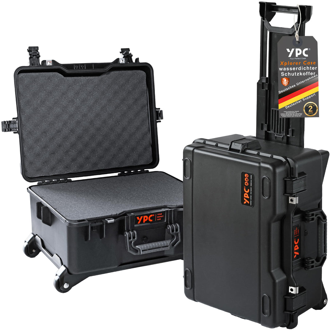 YPC Xplorer Case XXL – 53cm x 40cm x 28,5cm Trolley Outdoor Case, Fotokoffer Schaumstoff wasserdicht