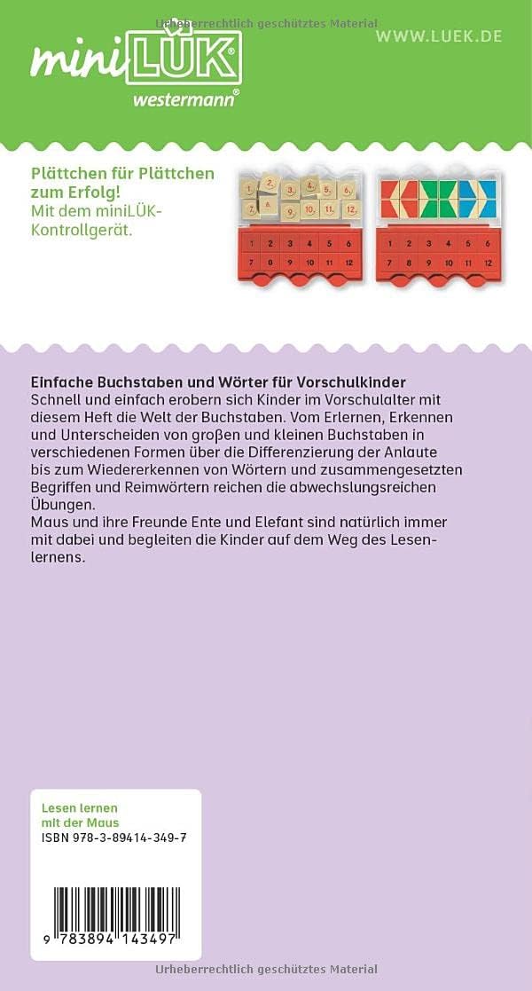 miniLÜK-Sets: miniLÜK-Set: Kindergarten/Vorschule &amp; miniLÜK-Übungshefte: miniLÜK: Vorschule/1.Klasse