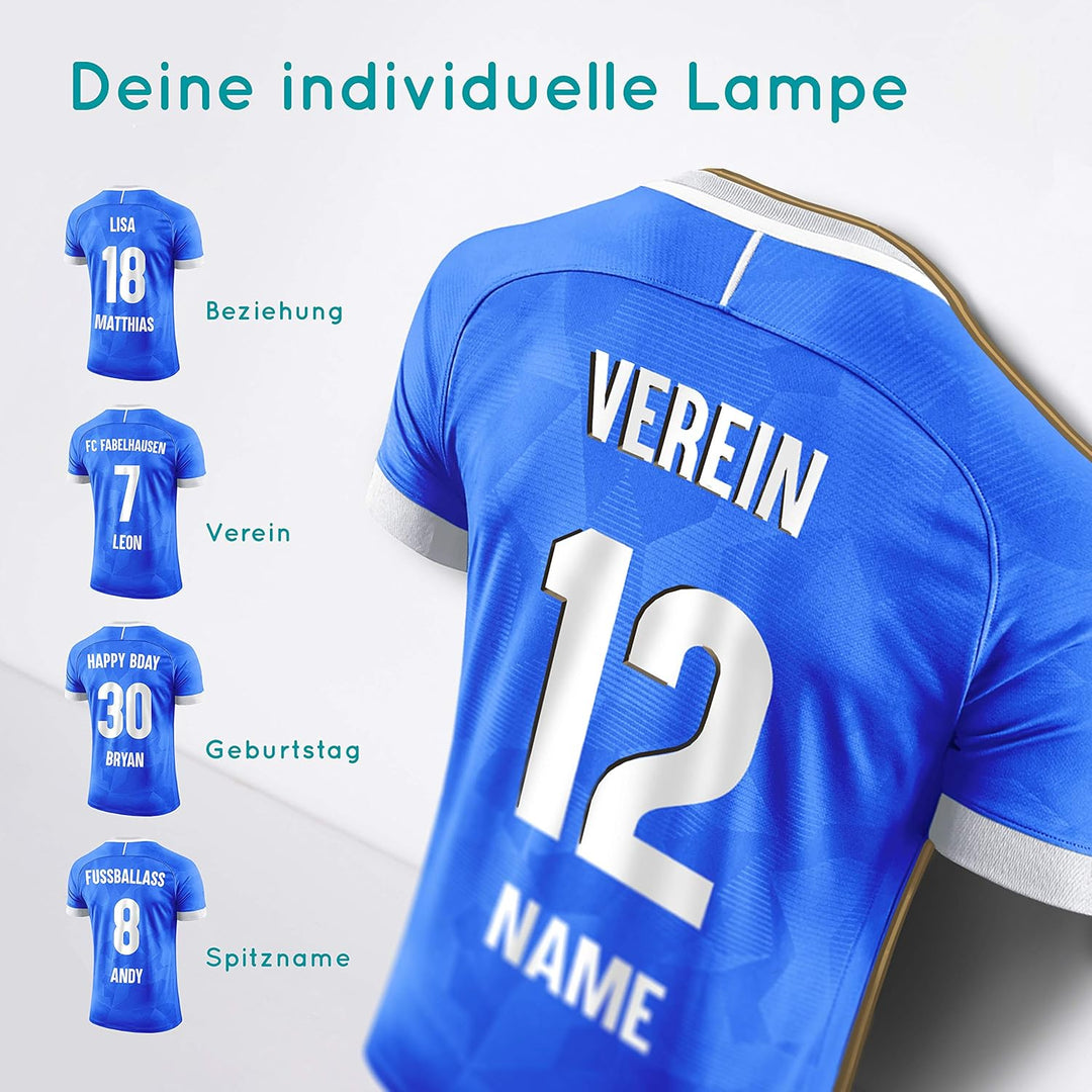 Elbeffekt Trikotlampe für Darmstadt Fans aus Holz - personalisierbares Geschenk - schenke Dein indiv