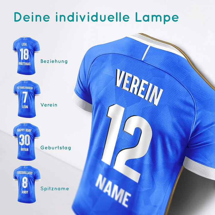 Elbeffekt Trikotlampe für Darmstadt Fans aus Holz - personalisierbares Geschenk - schenke Dein indiv