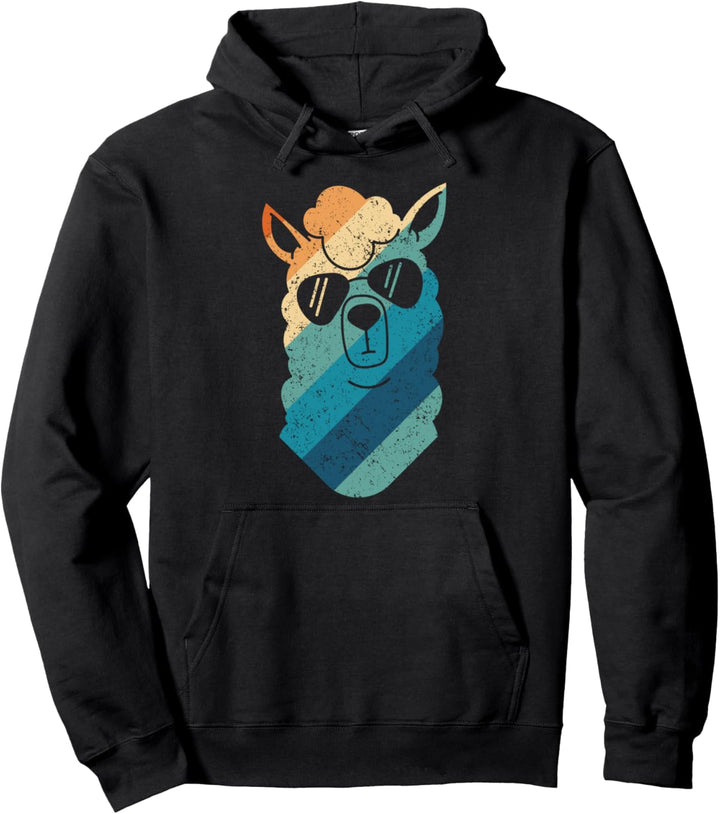 Lustiges Lama Alpaka für Frauen und Männer Vintage Geschenk Pullover Hoodie