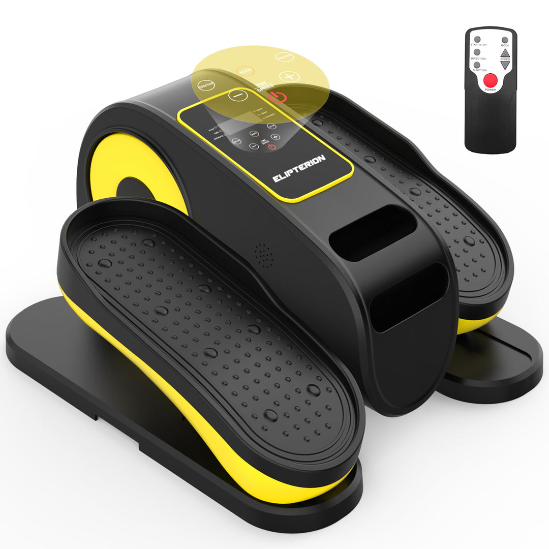 Ellipsentrainer Unter dem Schreibtisch, Elektrischer Pedaltrainer für Senioren, Leise & Tragbar, 15
