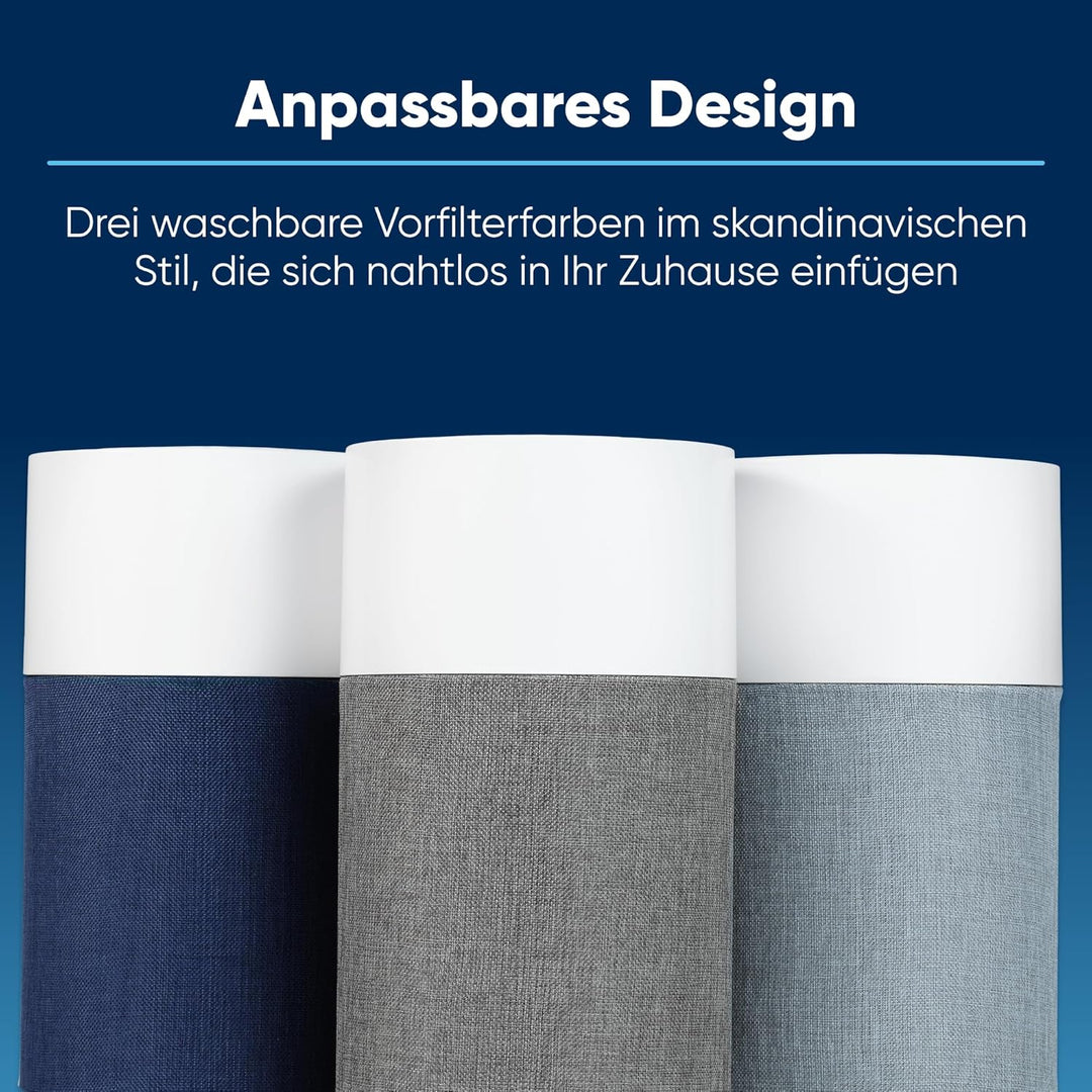 BLUEAIR Blue Pure 511 Luftreiniger für kleine Räume bis 38m² – Leise, mit HEPASilent-Technologie – i
