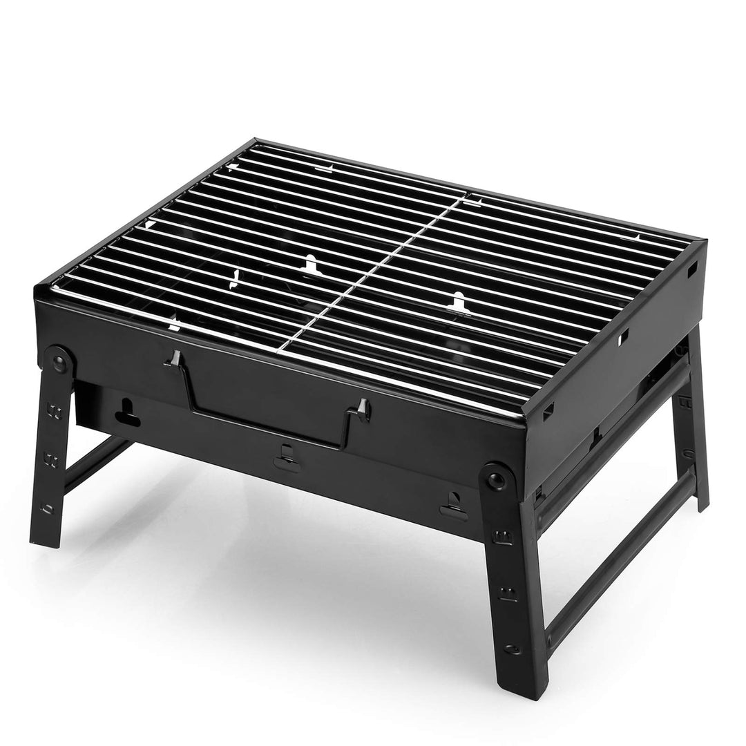 AGM Holzkohlegrill Picknickgrill Edelstahl Kleiner Grill Portable Campinggrill Abnehmbare BBQ Grills