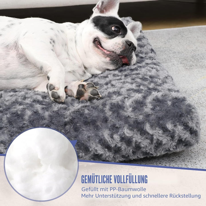 KSIIA Hundebett mittelgrosse Hunde Waschbar, Hundekissen flauschig, M Hundematte für kleine mittelgr