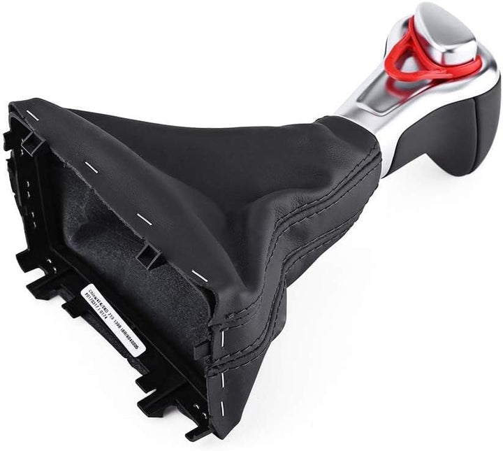 Yctze Shift Knob Gaitor Boot, 1 Stk. Schaltknauf Gaitor Boot Cover Schwarzes Leder für A5 A4L Q5 B8