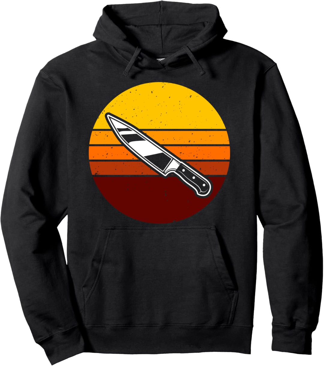 Vintage Messer Koch Küche Besteck Kochen Humor Pullover Hoodie