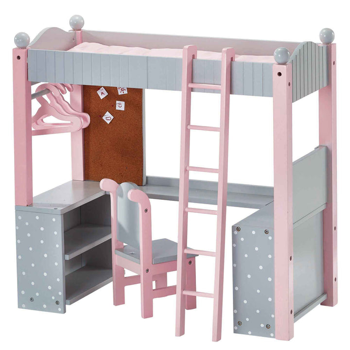 Puppen-Etagenbett Schreibtisch Puppenzubehör Spielzeug Olivias World TD-0204AG