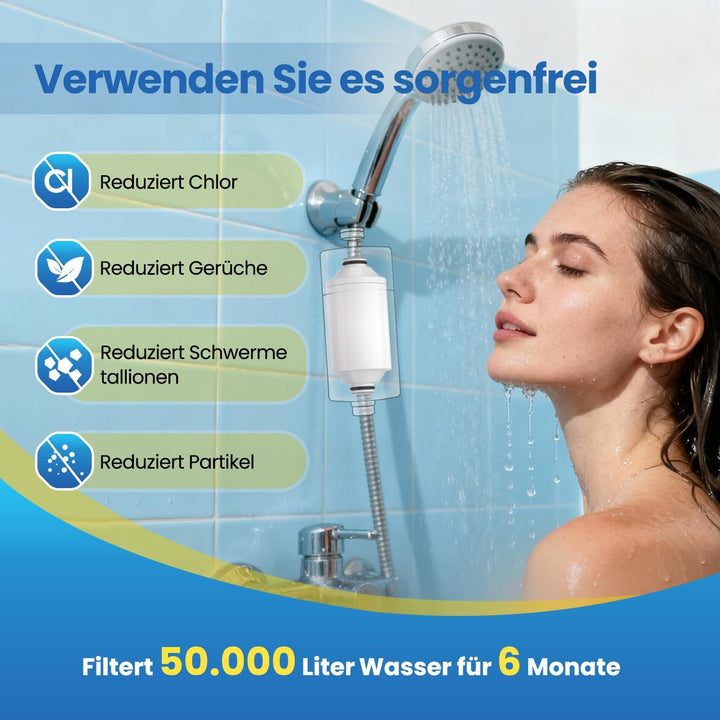 EVERSPRING Wasserduscha-Filterelement – Online-Duschaufbereiter, kompatibel mit Philips Duschfilter