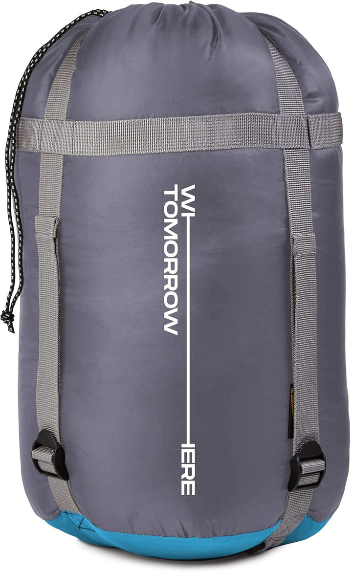 Where Tomorrow Ultraleicht Schlafsack | Outdoor Sommerschlafsack | Camping, Festival, Reise | 3-4 Ja