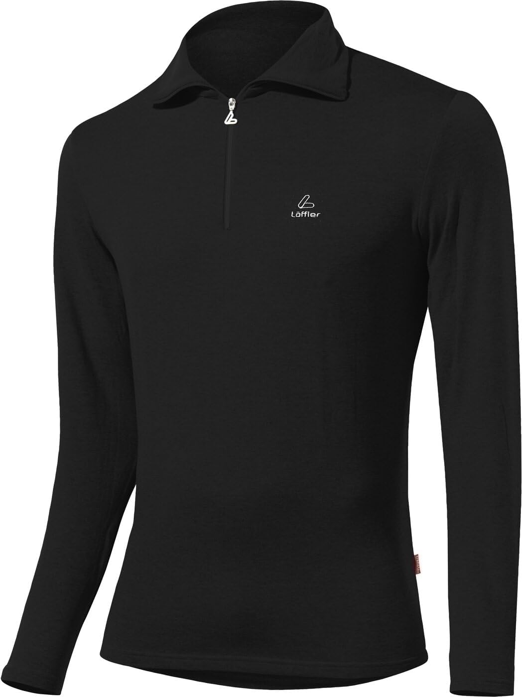 Löffler Herren Pulli HR Transtex Zip Rolli Basic CF 48 Schwarz, 48 Schwarz