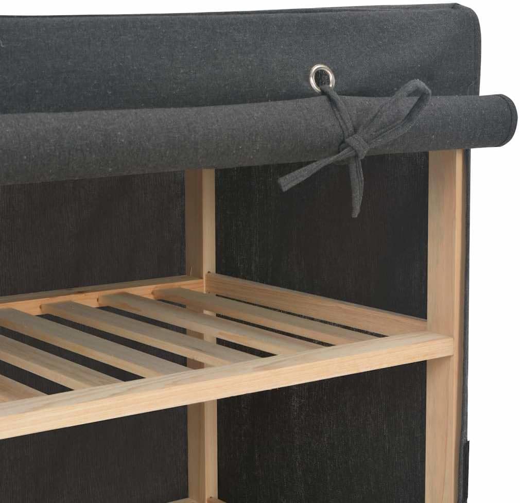 vidaXL Schuhschrank mit Abdeckung 3 Ebenen für 6 Paar Schuhregal Schuhablage Schuhständer Schuhe Auf