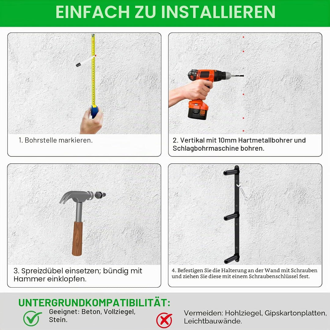 Kipika Wandmontiertes Lagerregal, Langhantel-Lagerregal mit T-Bar Row Landmine-Plattformbefestigung