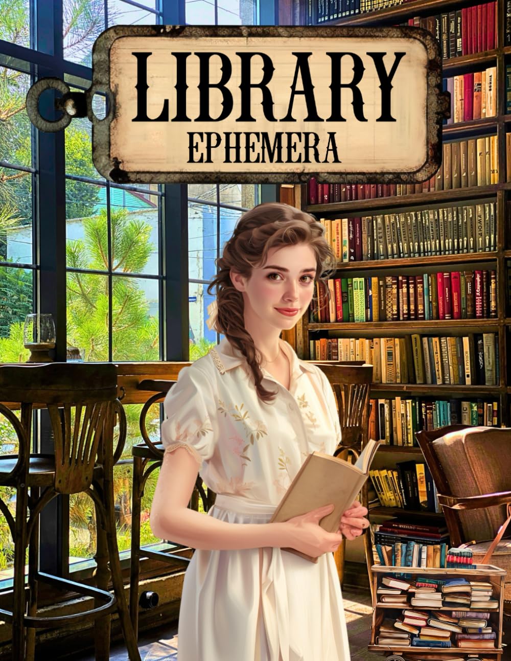 Library Ephemera Book: High Quality Images Of Peoples, For Paper Crafts, Scrapbooking, Mixed Media,