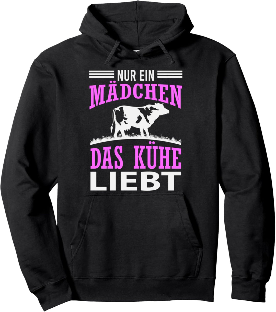 Bauernhof Tier Geschenk für Bäuerinnen Mädchen Kuh Pullover Hoodie