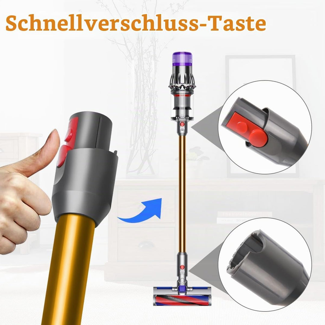 Verlängerungsrohr für Dyson V12 Detect Slim Stabstaubsauger, Ersatz Teleskoprohr Schnellspanner Verl